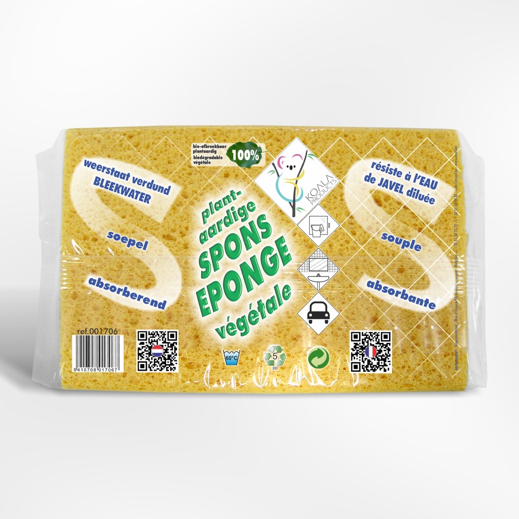 Koala Sponge N°6 100% Vegetable ±137x87x(h)37mm