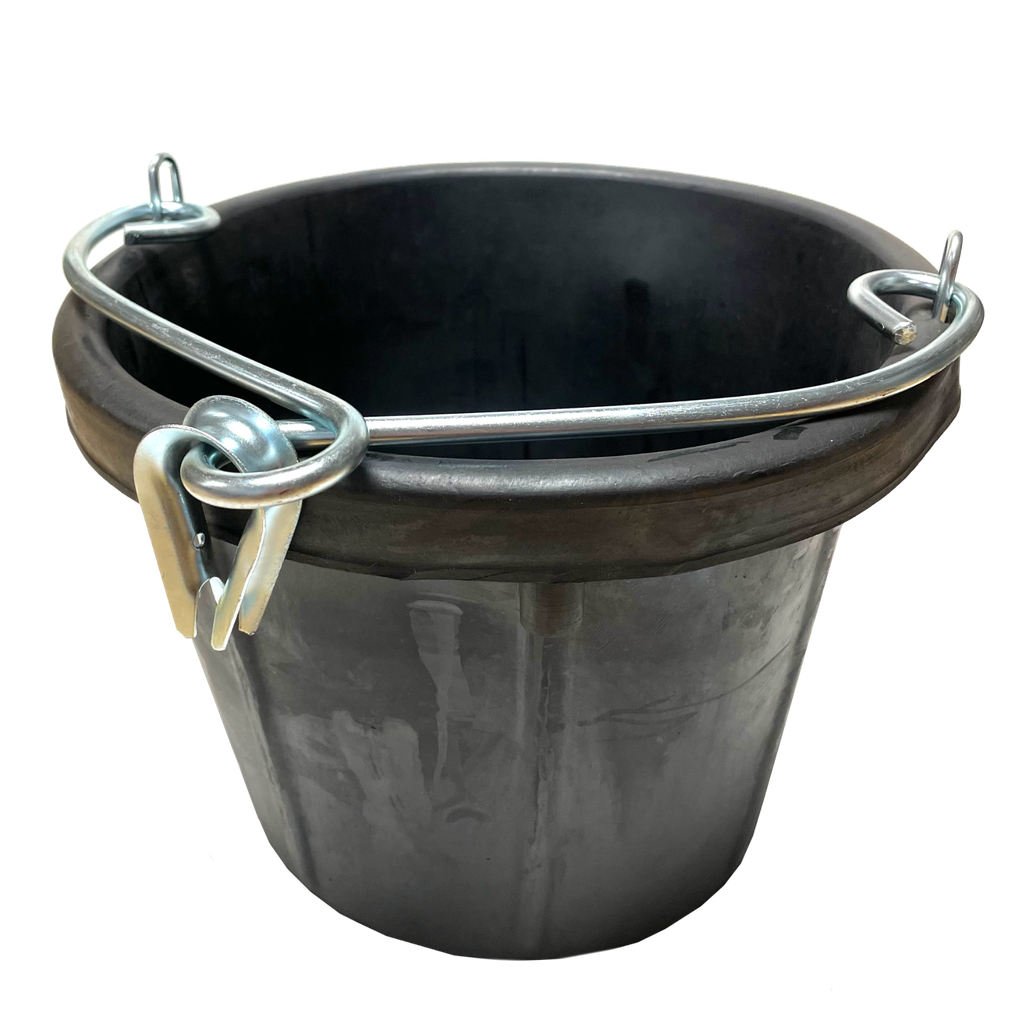 SPC Rubber Bucket Black 8l